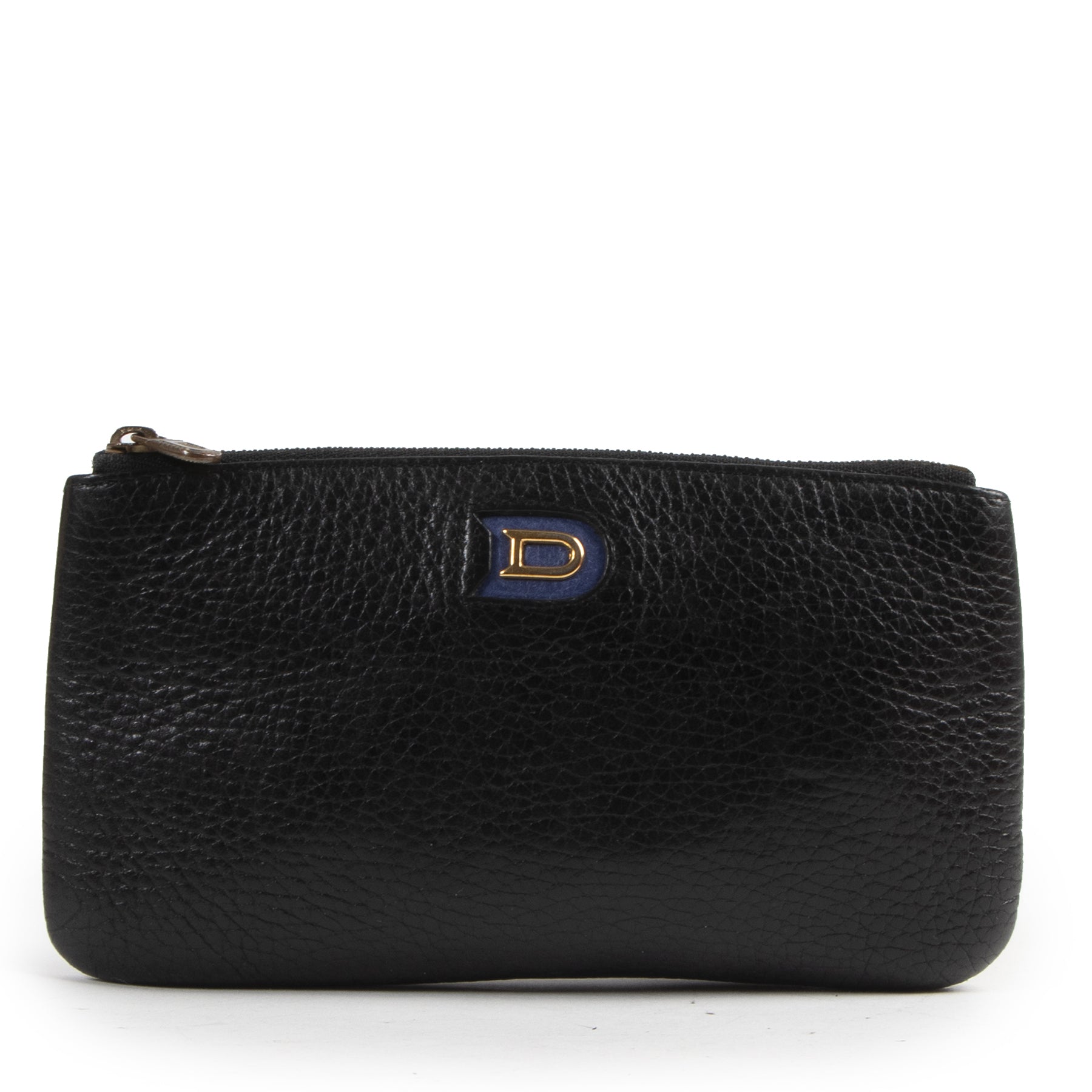 Delvaux Blue Leather Pouch