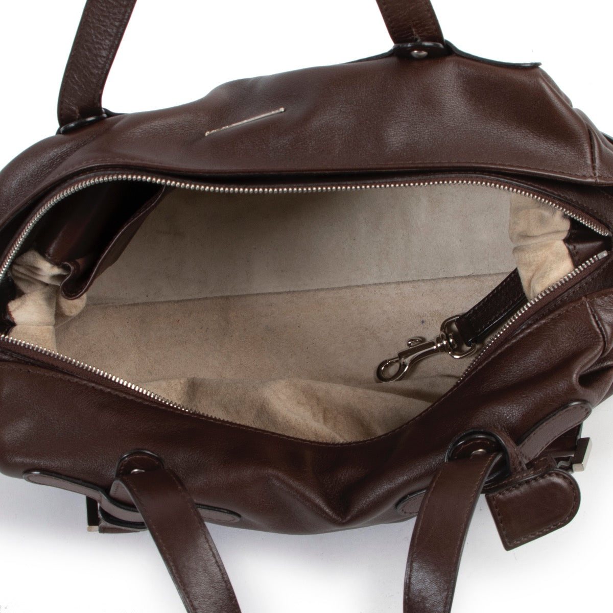 Shop safe online at Labellov in Antwerp this 100% authentic second hand Delvaux Brown Saint Germain Shoulder Bag