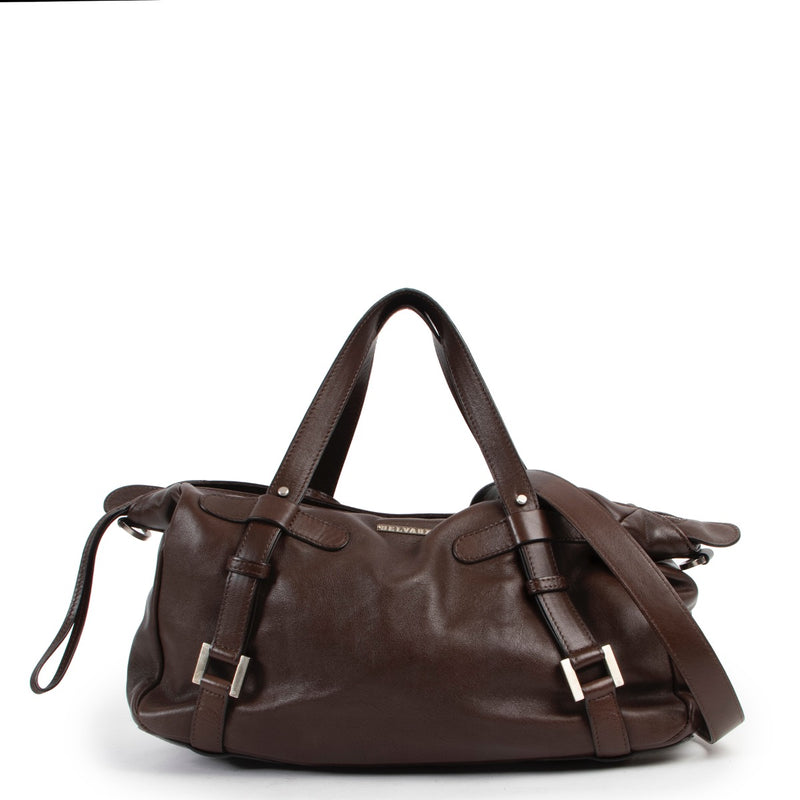 Shop safe online at Labellov in Antwerp this 100% authentic second hand Delvaux Brown Saint Germain Shoulder Bag
