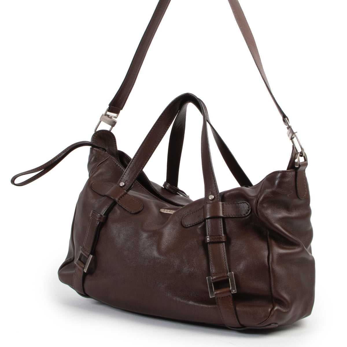 Shop safe online at Labellov in Antwerp this 100% authentic second hand Delvaux Brown Saint Germain Shoulder Bag