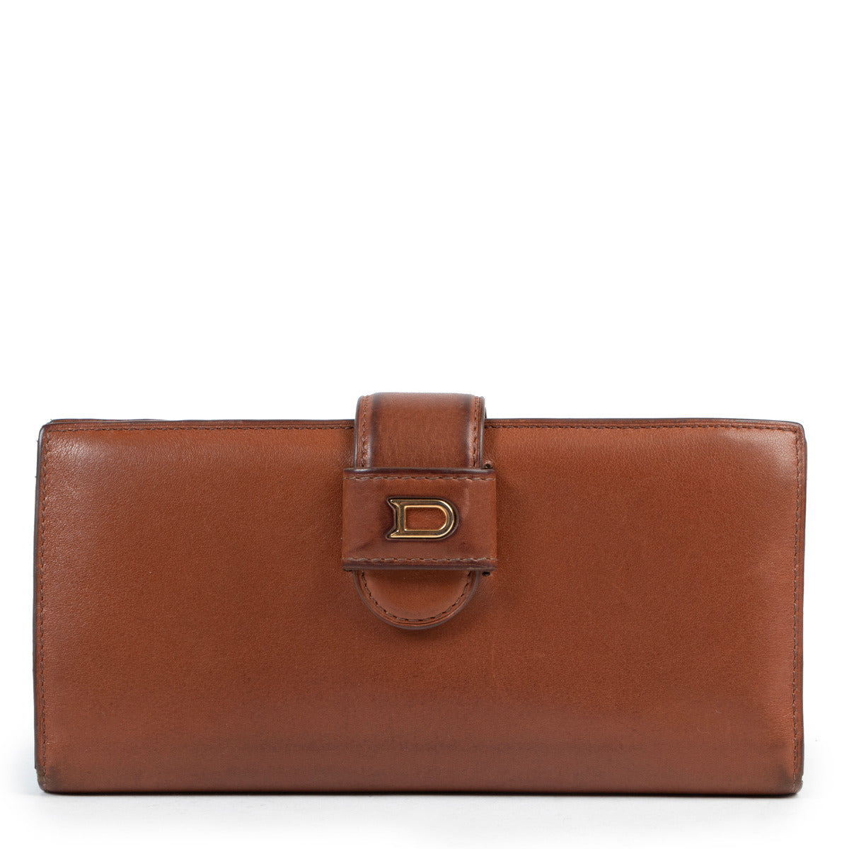 Delvaux Cognac Leather Wallet