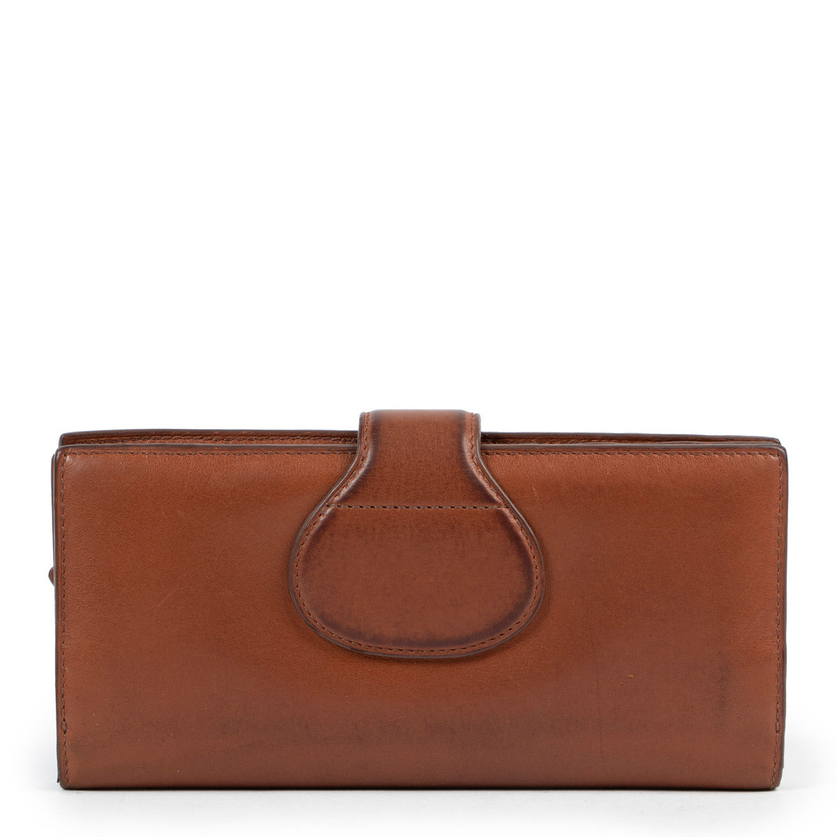 Delvaux Cognac Leather Wallet