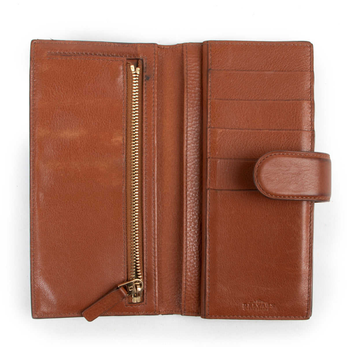 Delvaux Cognac Leather Wallet