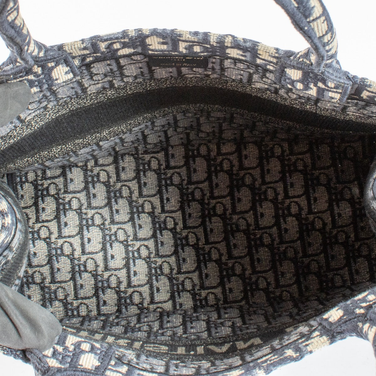 Christian Dior Blue Oblique Medium Book Tote