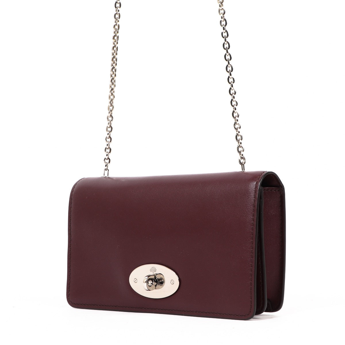 Mulberry Oxblood Bayswater Wallet On Chain