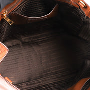 Buy an authentic second hand Prada Camel Leather Galleria Medium Top Handle bag in very good condition at Labellov Antwerp.
