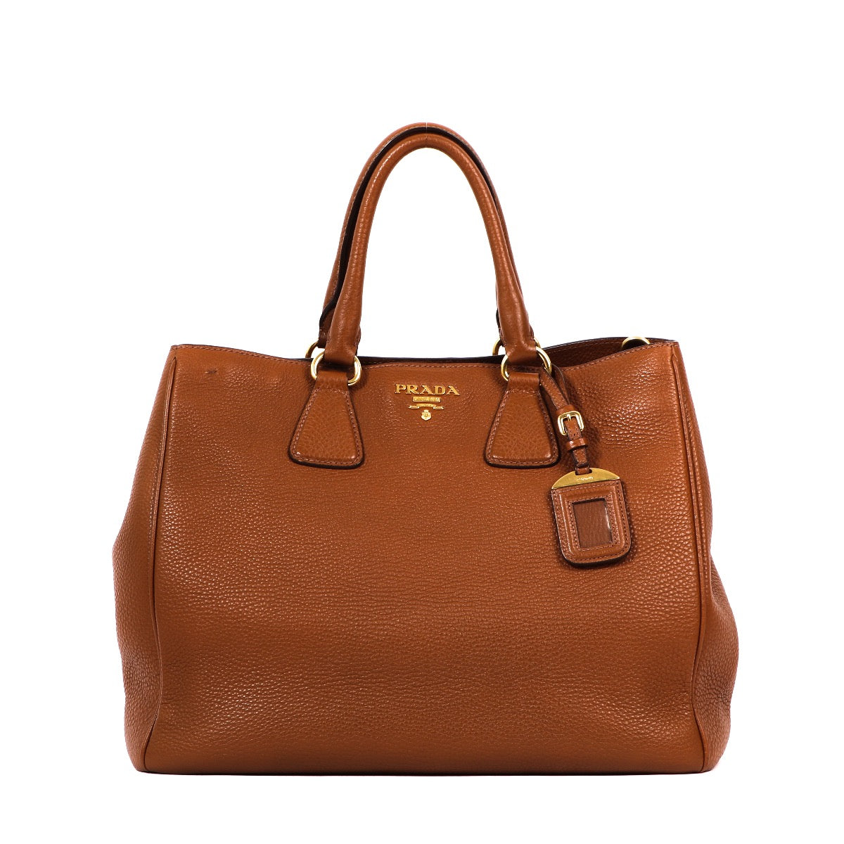 Buy an authentic second hand Prada Camel Leather Galleria Medium Top Handle bag in very good condition at Labellov Antwerp.