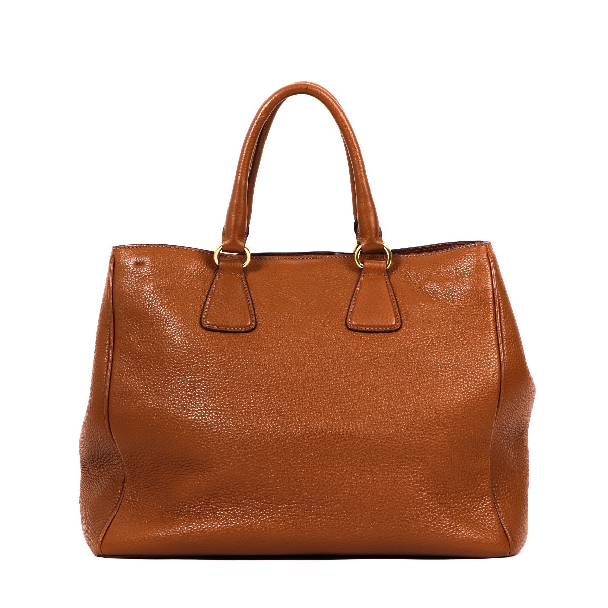 Buy an authentic second hand Prada Camel Leather Galleria Medium Top Handle bag in very good condition at Labellov Antwerp.