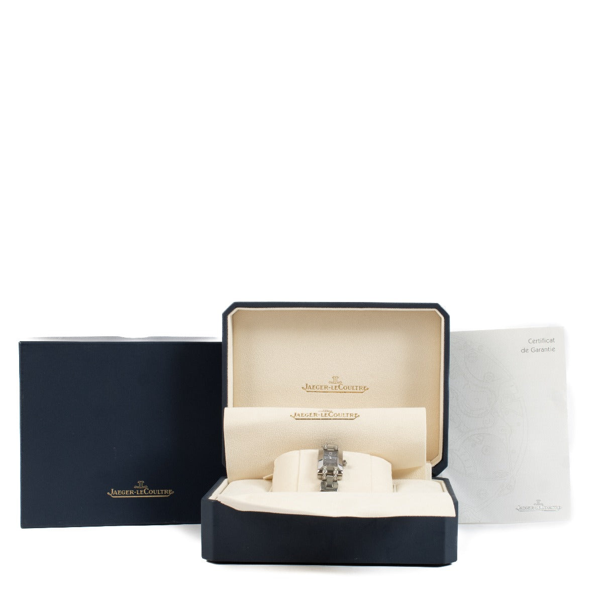 Shop safe online at Labellov in Antwerp, Brussels and Knokke this 100% authentic second hand Jaeger LeCoultre Silver Ideale Quartz Watch
