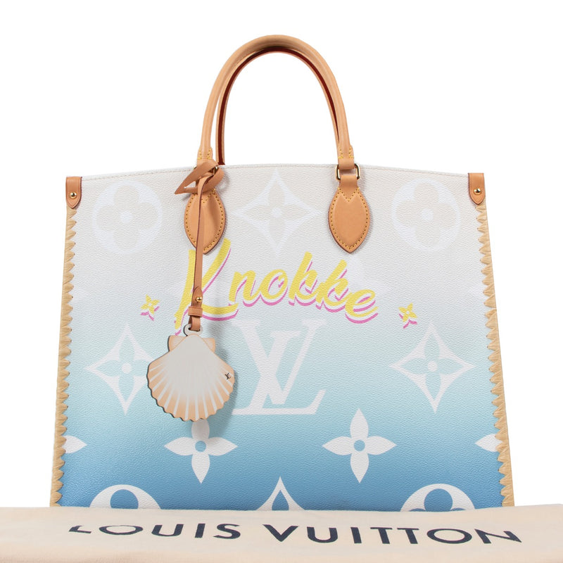 shop now this limited edition Louis Vuitton Knokke Onthego Top Handle in as new condition at Labellov.com