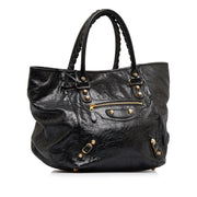 Shop safe online at Labellov in Antwerp, Brussels and Knokke this 100% authentic second hand Balenciaga black Giant 12 Sunday Tote Shoulder bag