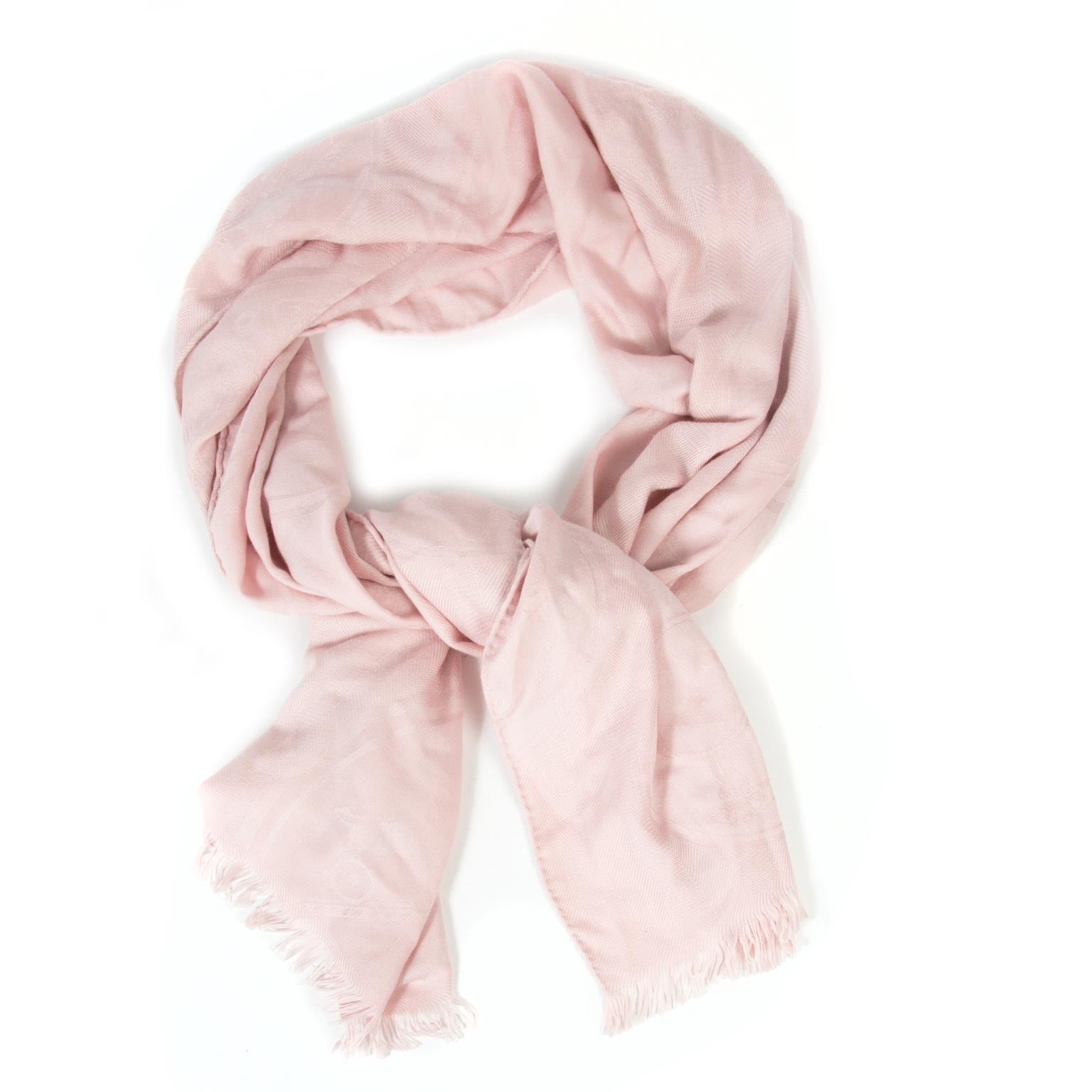 Hermès Pink Cashmere Scarf