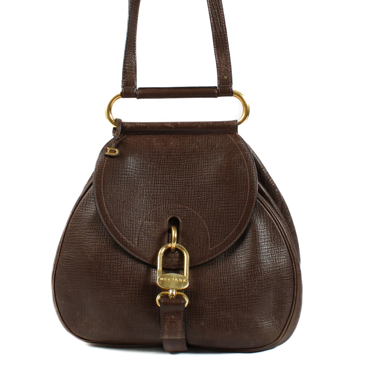 Delvaux Brown Cerceau GM Bag