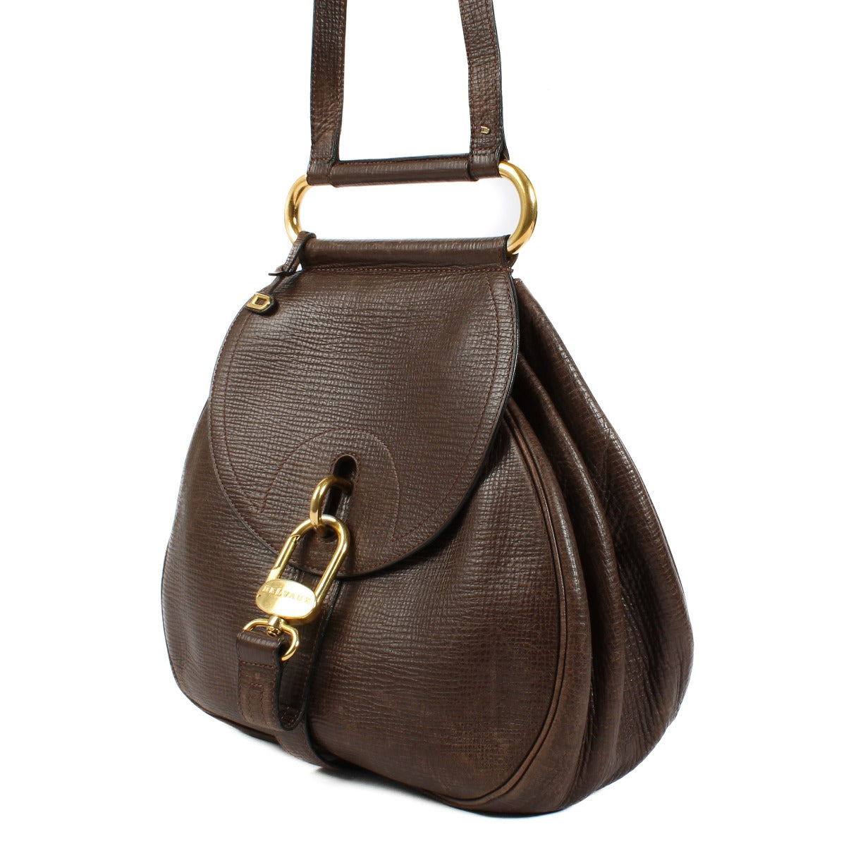 Delvaux Brown Cerceau GM Bag