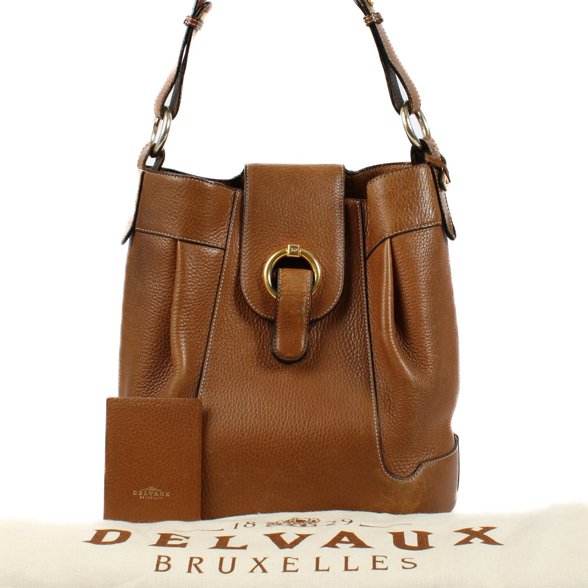 Delvaux Vintage Cognac Shoulder Bag