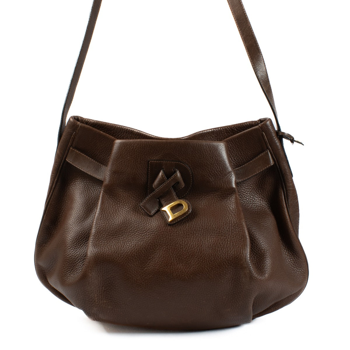 Delvaux Brown Trotteur Banniere Crossbody Bag