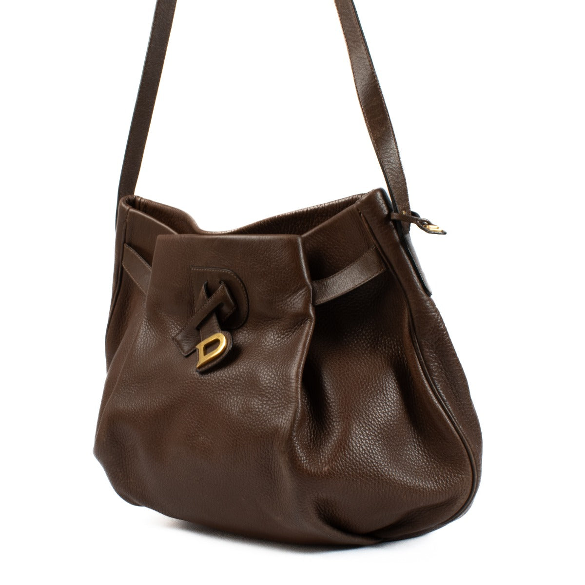 Delvaux Brown Trotteur Banniere Crossbody Bag
