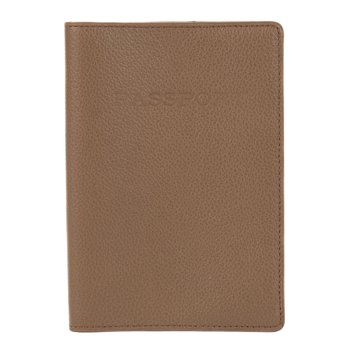 Delvaux Taupe Passport Holder