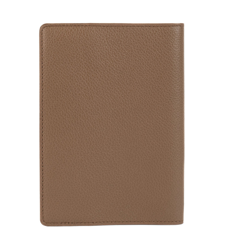 Delvaux Taupe Passport Holder