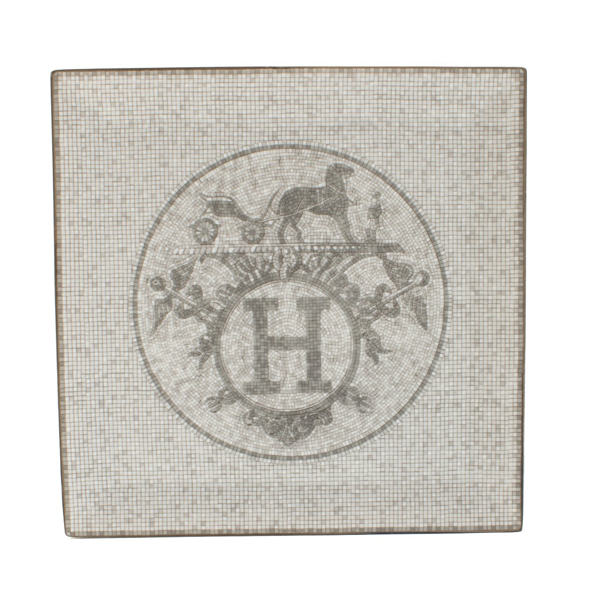 Hermès Mosaique au 24 Platinum Square Plate N°5