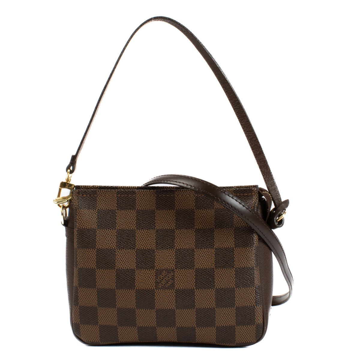 Shop safe online at Labellov in Antwerp, Brussel and Knokke this 100% authentic second hand Louis Vuitton Damier Ebene Trousse Pochette Crossbody