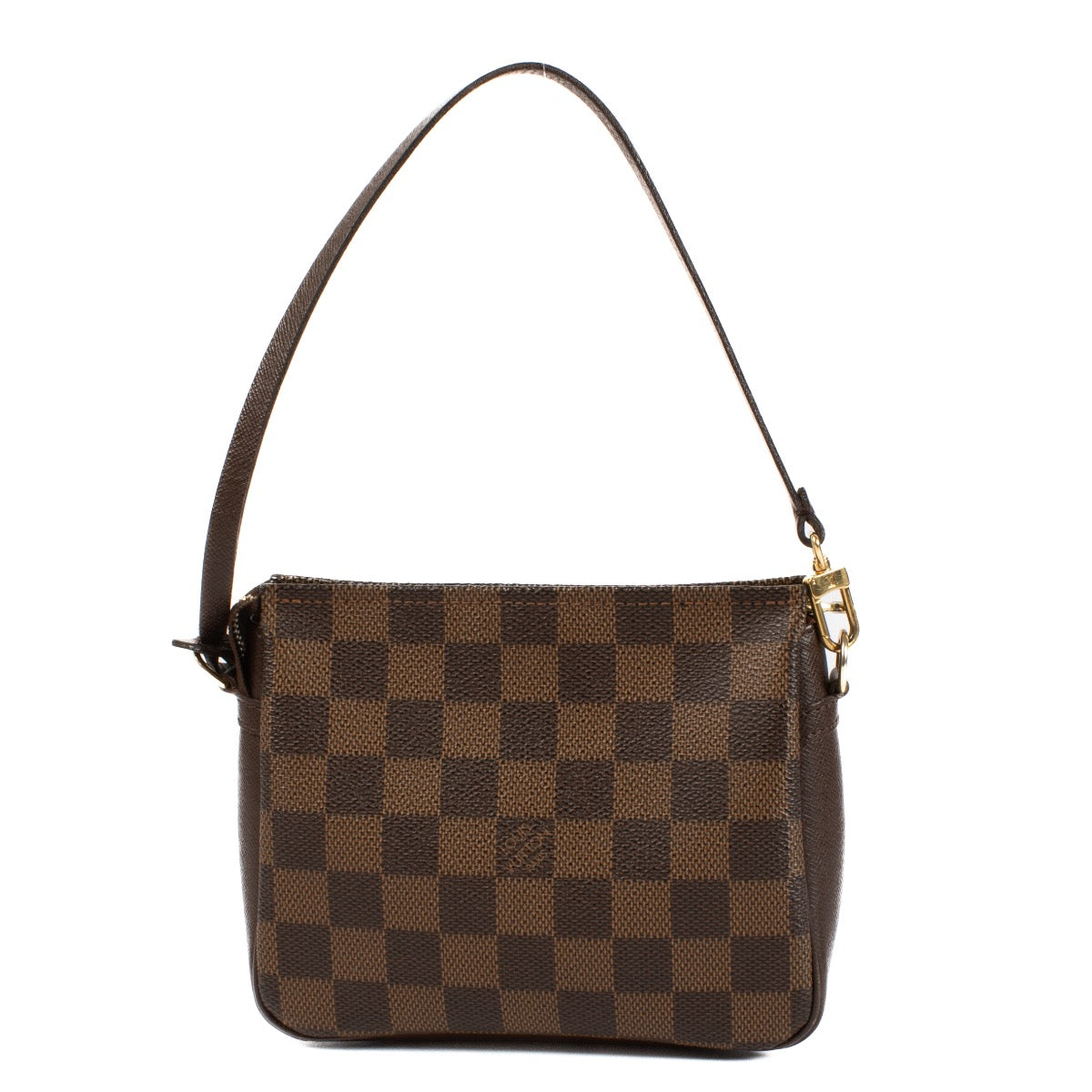 Shop safe online at Labellov in Antwerp, Brussel and Knokke this 100% authentic second hand Louis Vuitton Damier Ebene Trousse Pochette Crossbody