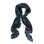 Balmain Black and Blue Square Scarf