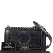 koop veilig online tegen de beste prijs limited Chanel Metallized CC Boy Flap Bag