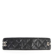 Authentic secondhand Chanel Black Leather CC Turnlock Bracelet designer accessories fashion luxury vintage webshop safe secure online shopping