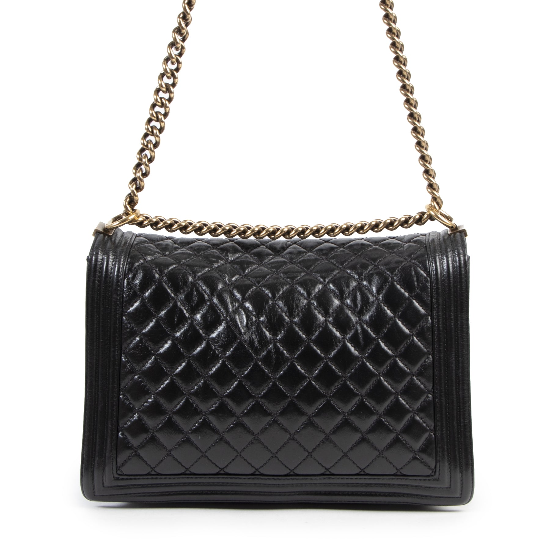 Chanel Black Quilted Large Boy Bag