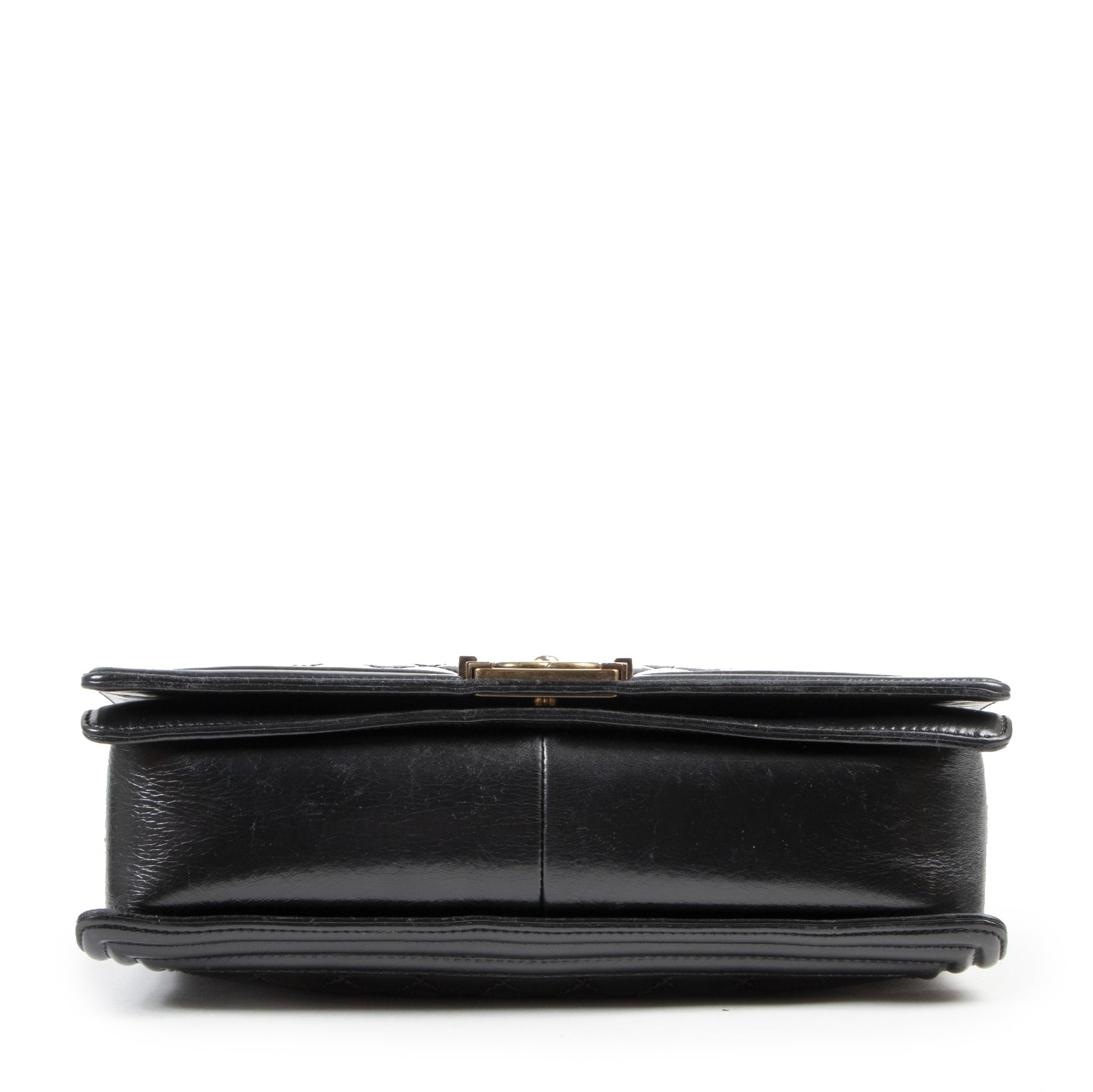 koop veilig online tegen de best eprijs Chanel Black Quilted Large Boy Bag