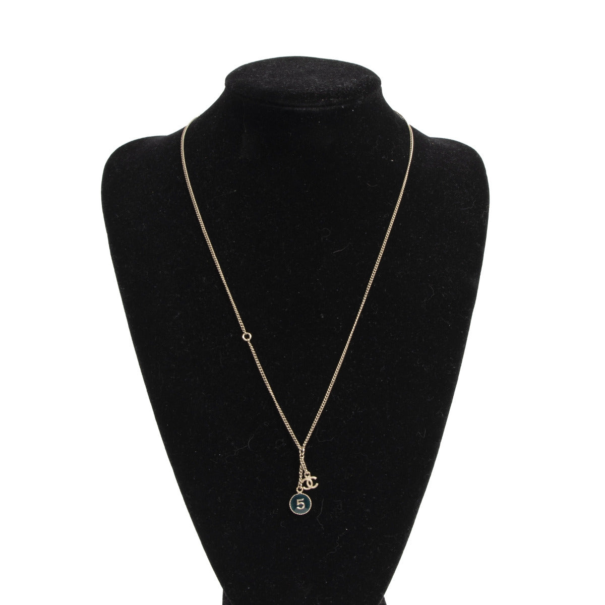 Chanel Spring 2013 CC Blue No. 5 Pendant Necklace