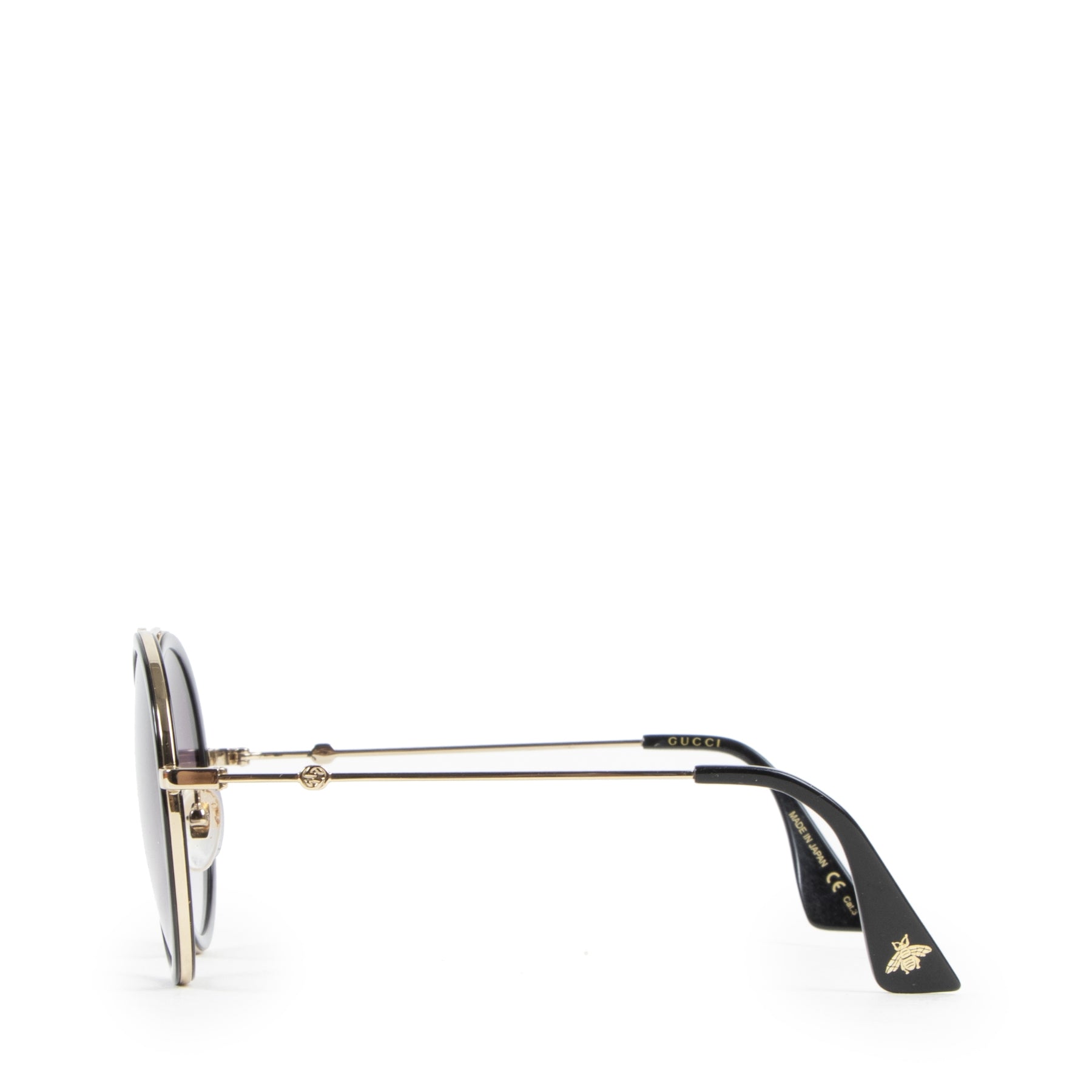 Authentique seconde-main vintage Gucci Round Black Sunglasses achète en ligne webshop LabelLOV
