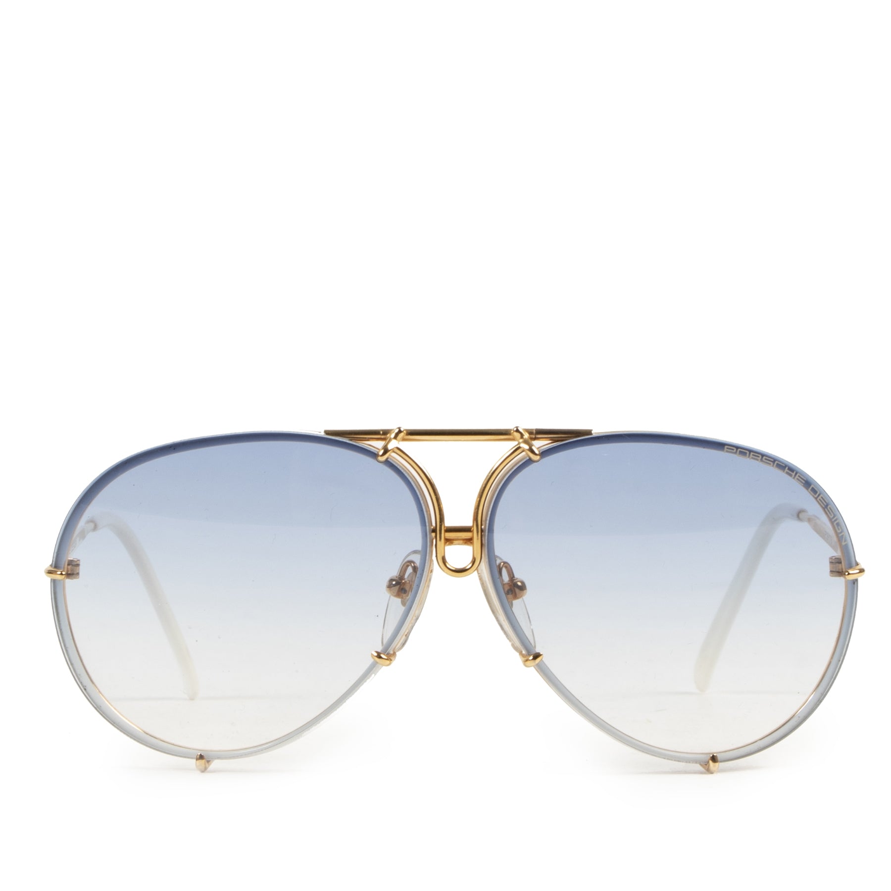 Authentic second-hand vintage Porsche Design Transparant Sunglasses buy online webshop LabelLOV