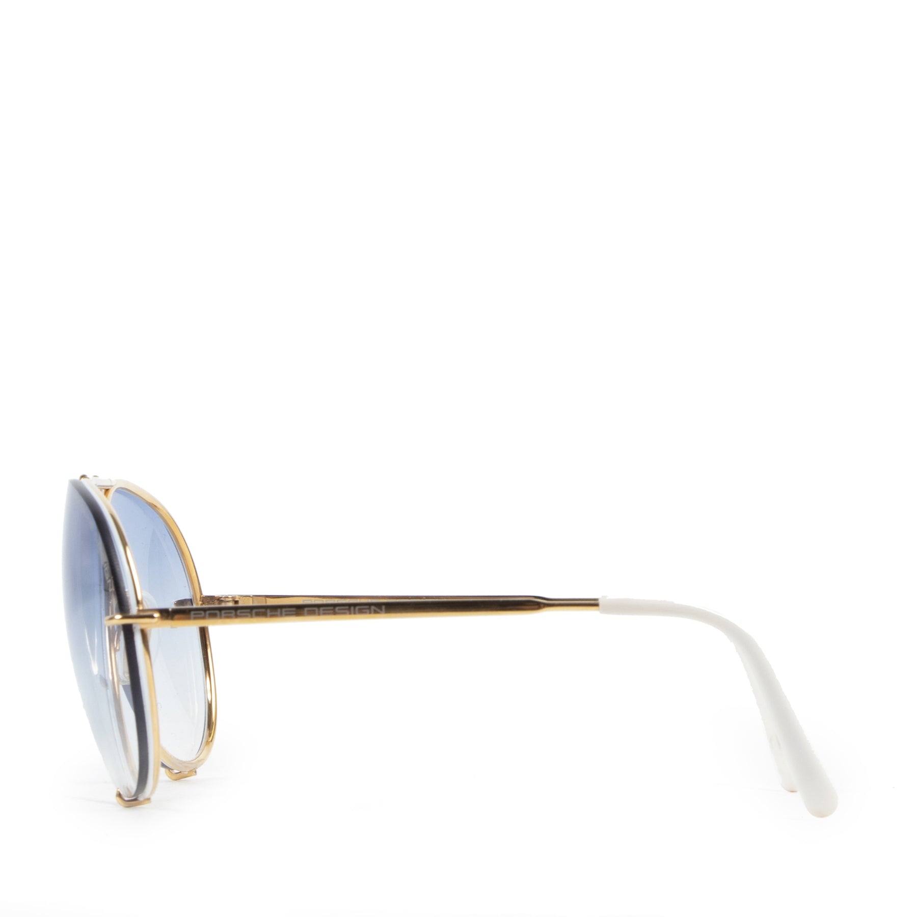 Authentieke tweedehands vintage Porsche Design Transparant Sunglasses koop online webshop LabelLOV