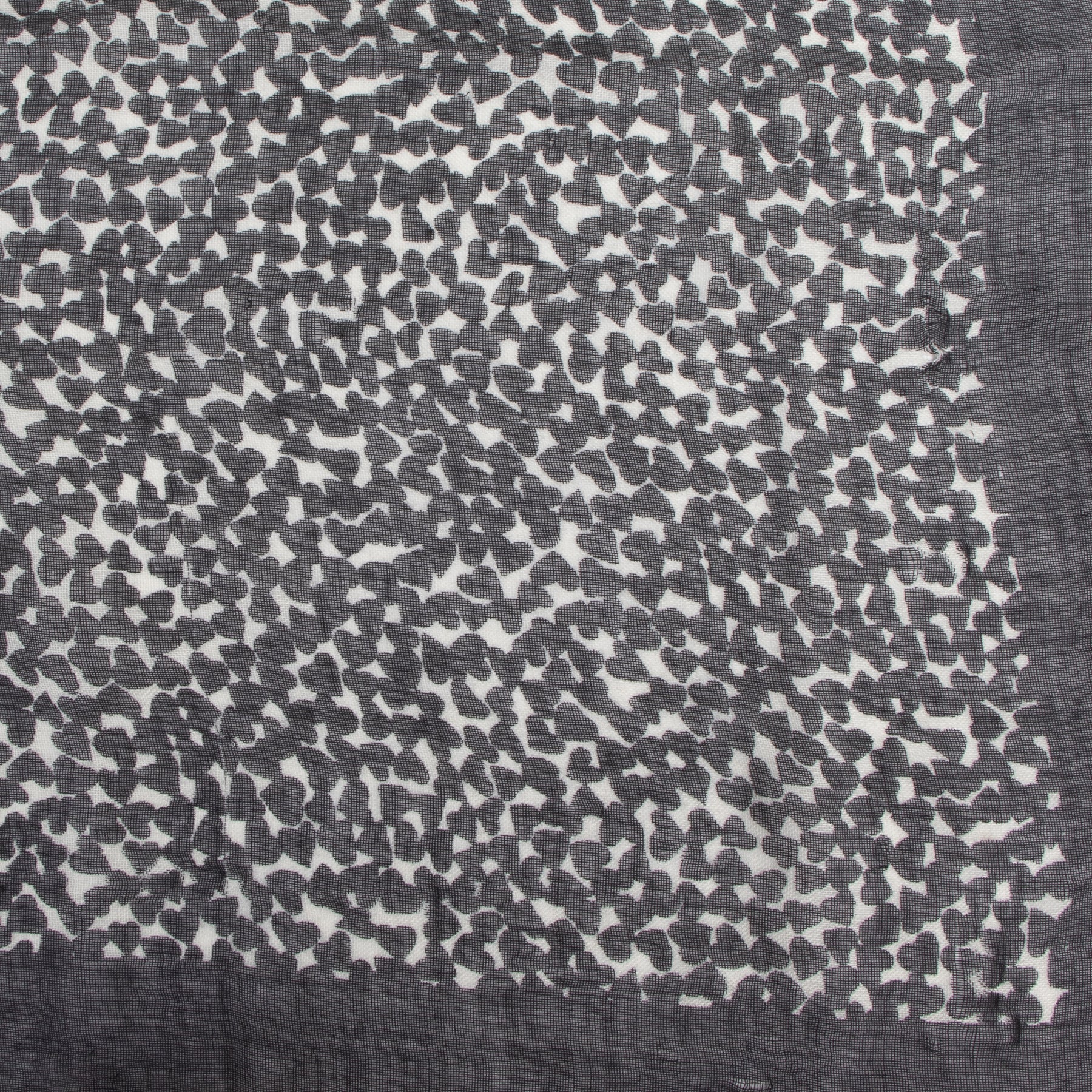 Saint Laurent Black Heart Scarf