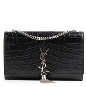 Saint Laurent Kate Tassel Croc Embossed Leather Bag for the best price at Labellov