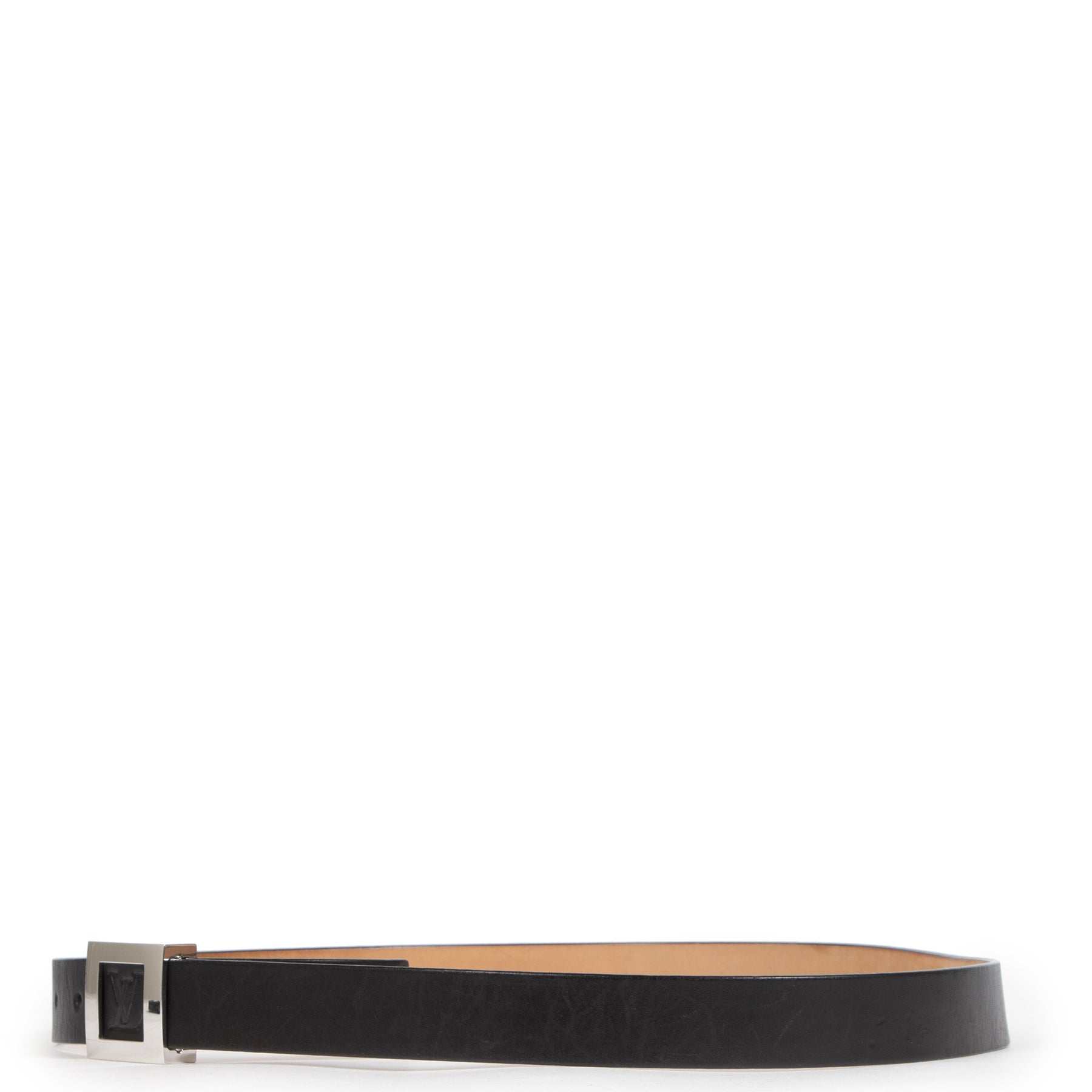 Louis Vuitton Black Square Buckle Belt - Size 100 koop veilig online aan de beste
