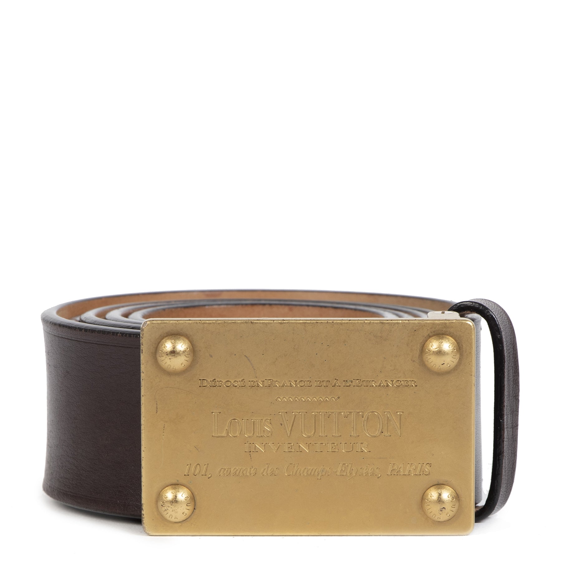Authentiek tweedehands Louis Vuitton Belt Brown - size 100 aan de juiste prijs veilig online webshop LabelLOV luxe merken winkelen LabelLOV Antwerpen België