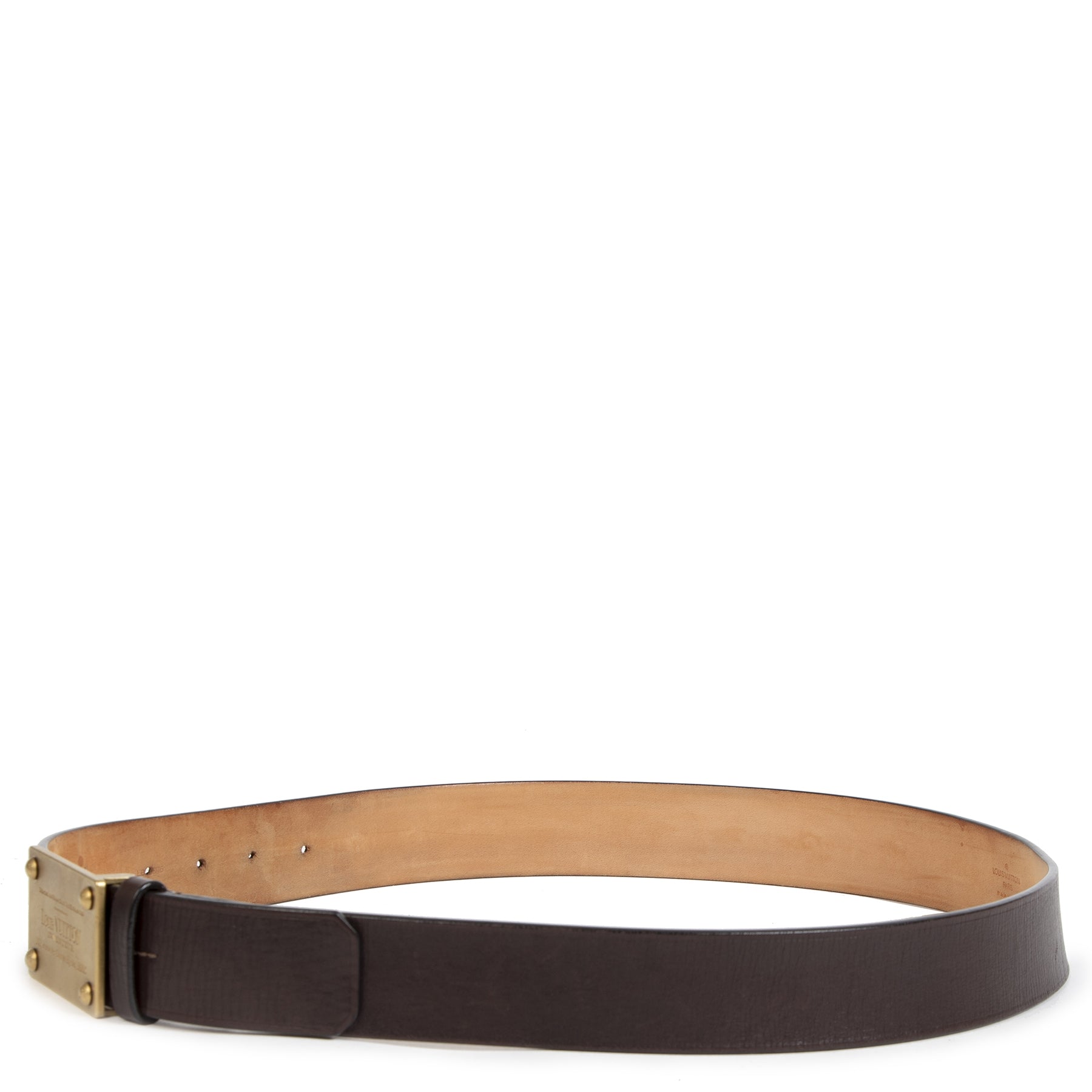 Authentic Louis Vuitton Belt Brown - size 100 d'occasion au bon prix en toute sécurité boutique en ligne LabelLOV marque de lux LabelLOV Anvers Belgique