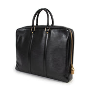 Shop safe online 100% authentic second hand Louis Vuitton Black Epi Leather Porte Documents Top Handle at labellov in Antwerp.
