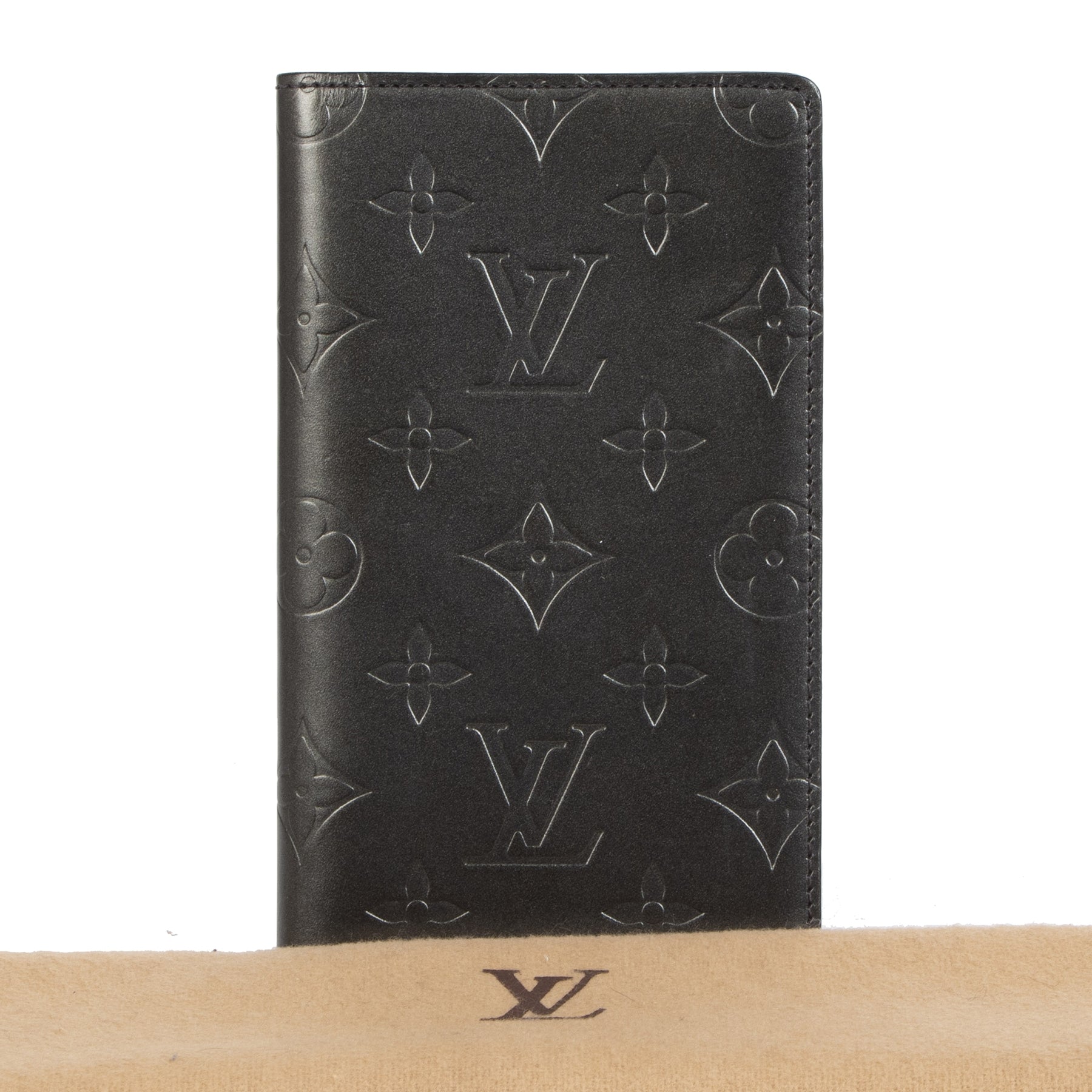 Authentic second-hand vintage Louis Vuitton Monogram Checkbook buy online webshop LabelLOV