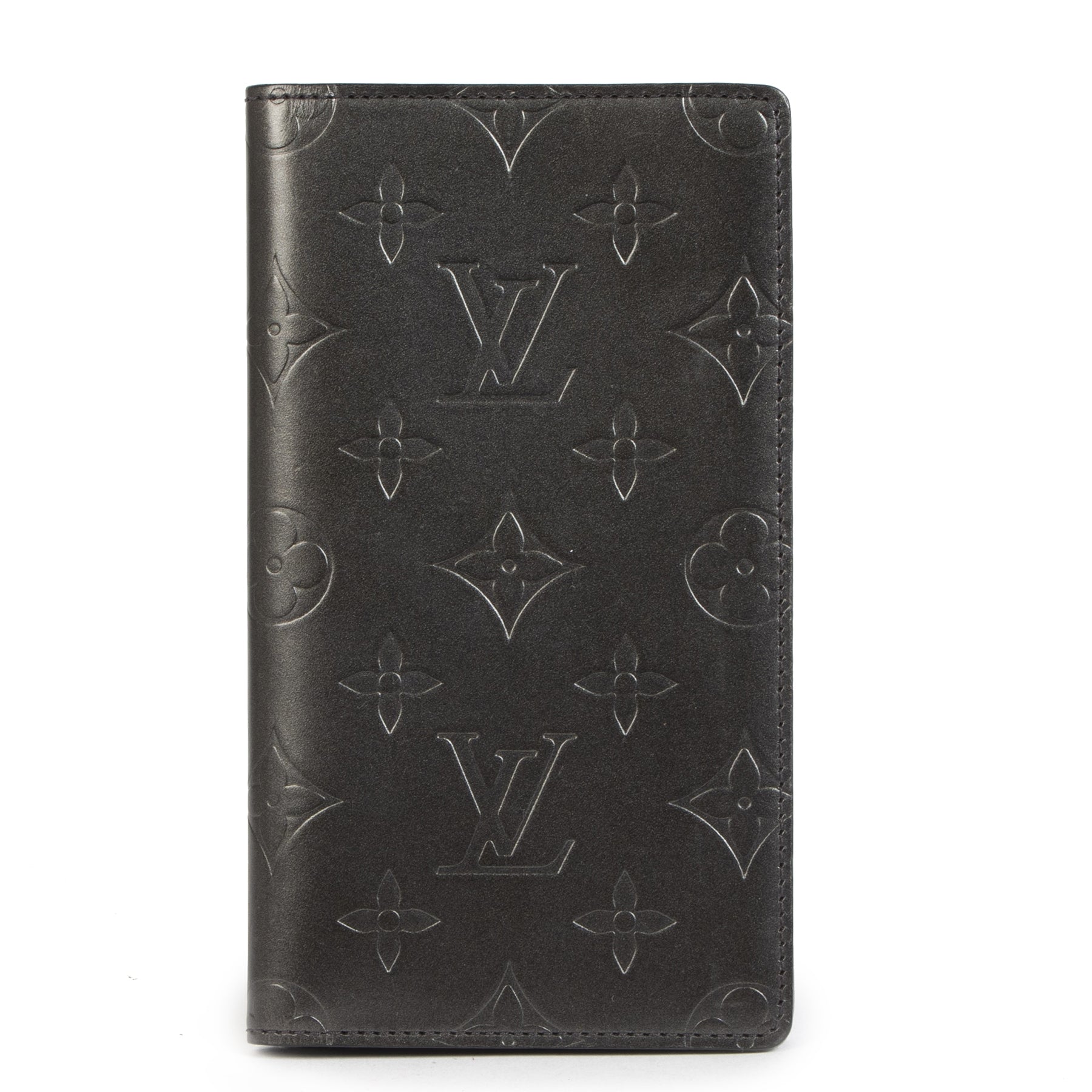 Authentieke tweedehands vintage Louis Vuitton Monogram Checkbook koop online webshop LabelLOV