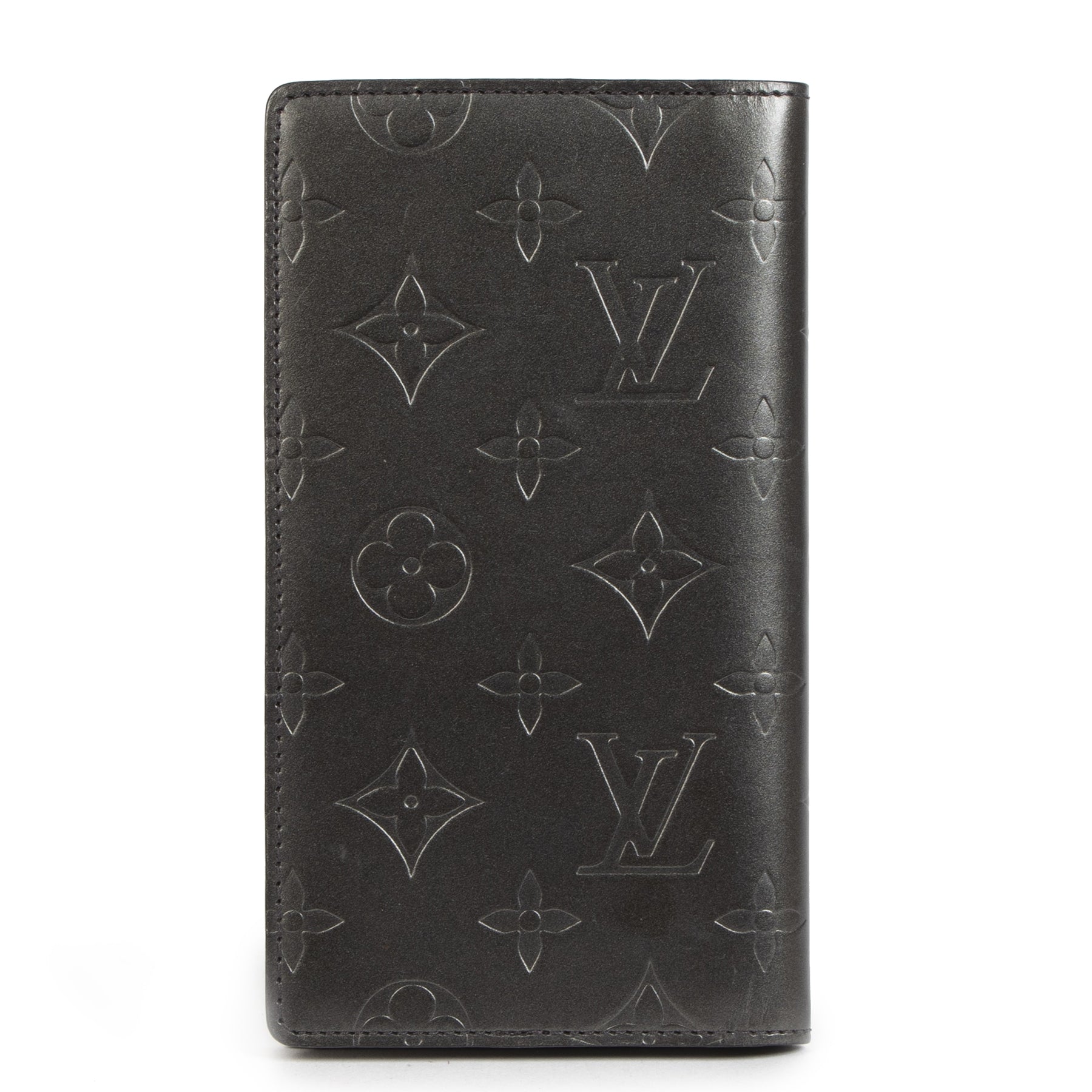 Authentic second-hand vintage Louis Vuitton Monogram Checkbook buy online webshop LabelLOV