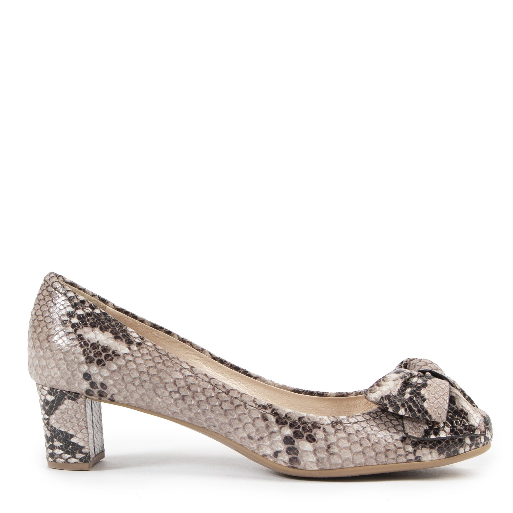 Prada Python Bow Pumps - size 39