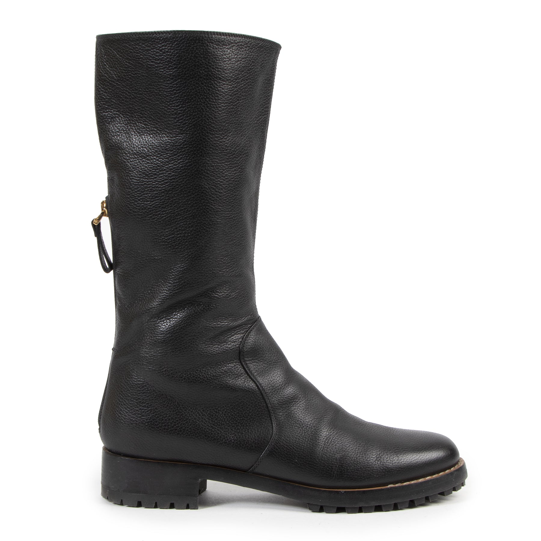 Sergio Rossi Black Leather Boots