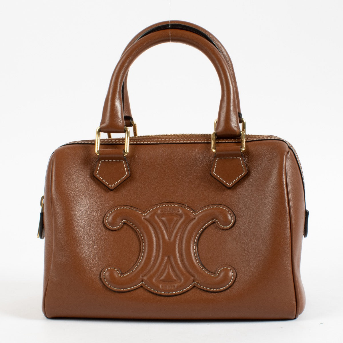 Shop 100% authentic second hand Celine Tan Smooth Leather Small Boston Bag on Labellov.com