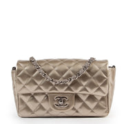 shop safe online Chanel Gold Patent Classic New Mini Flap Bag online for the best price