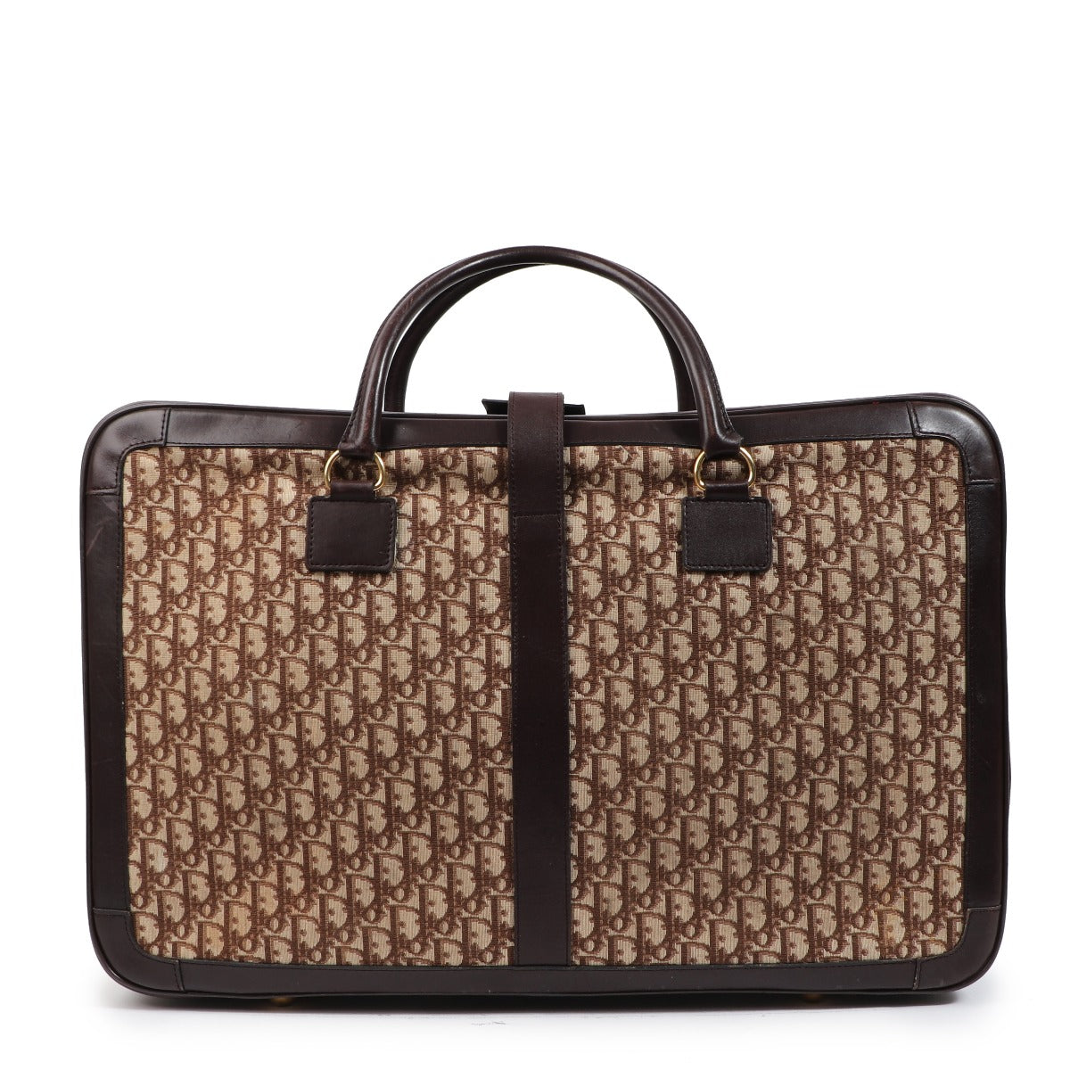 Dior Vintage Oblique Suitcase Travel Bag