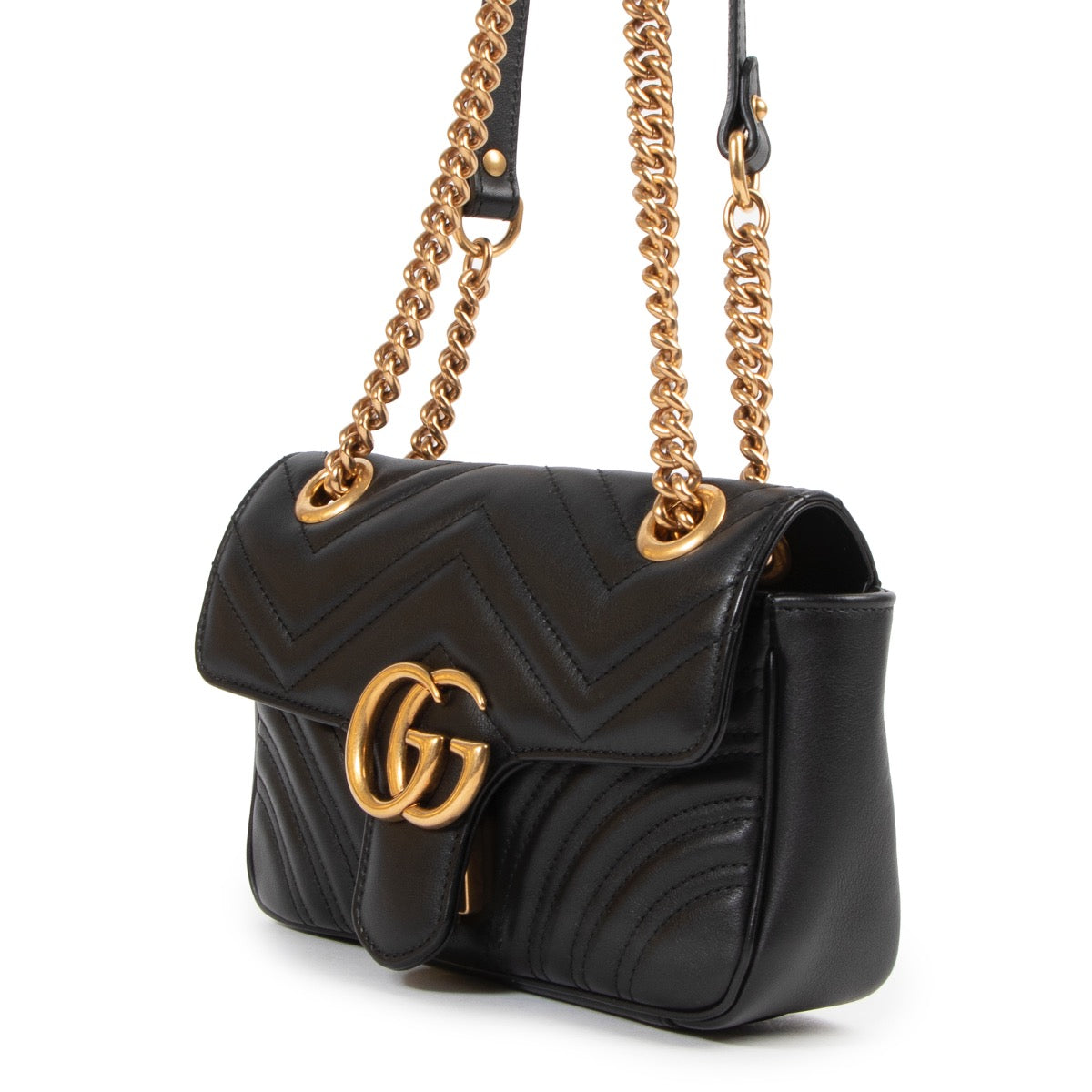 Sac à bandoulière Gucci Marmont petit format noir